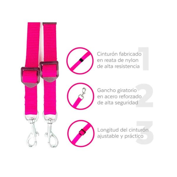 Cinturo De Seguridad Doble Para Carro - Imagen 3