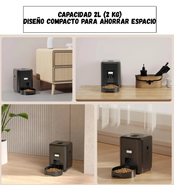 Alimentador Automatico para Mascotas 2L (2 kg) WIFI - Imagen 8
