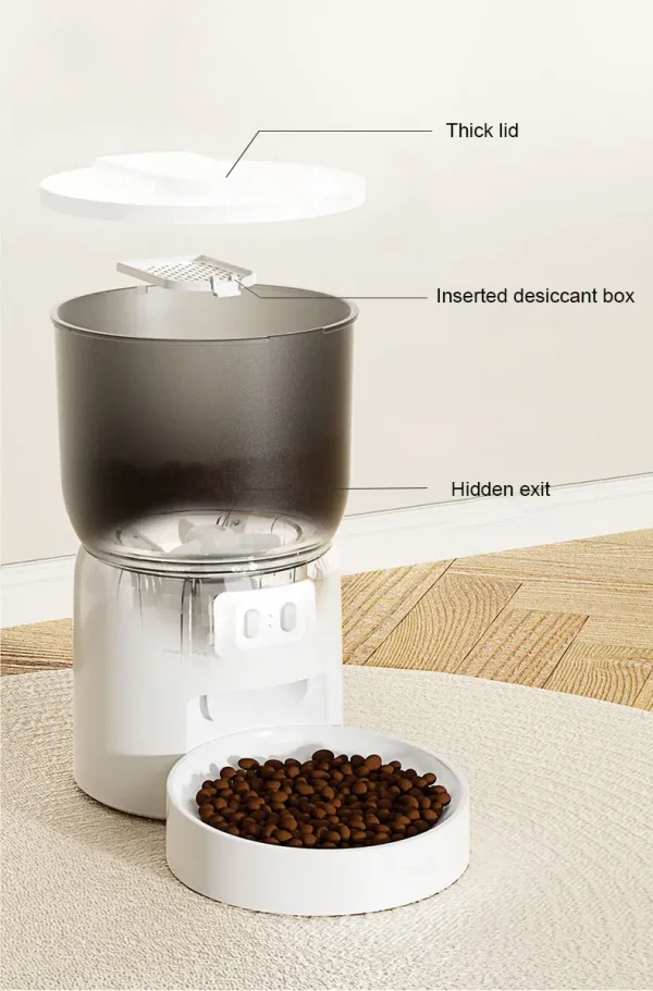 Alimentador Automatico para Mascotas 3L (3 kg) WIFI - Imagen 2