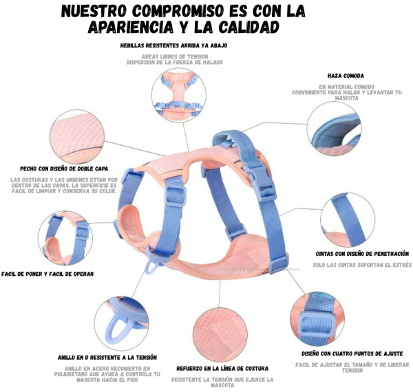 Arnes Anti Shock Reflectivo Respirable - Imagen 7